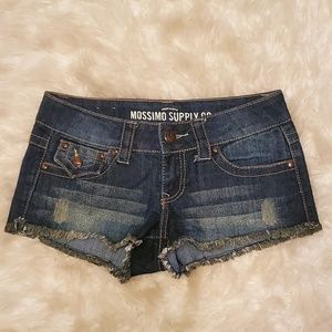 Distressed Jean shorts